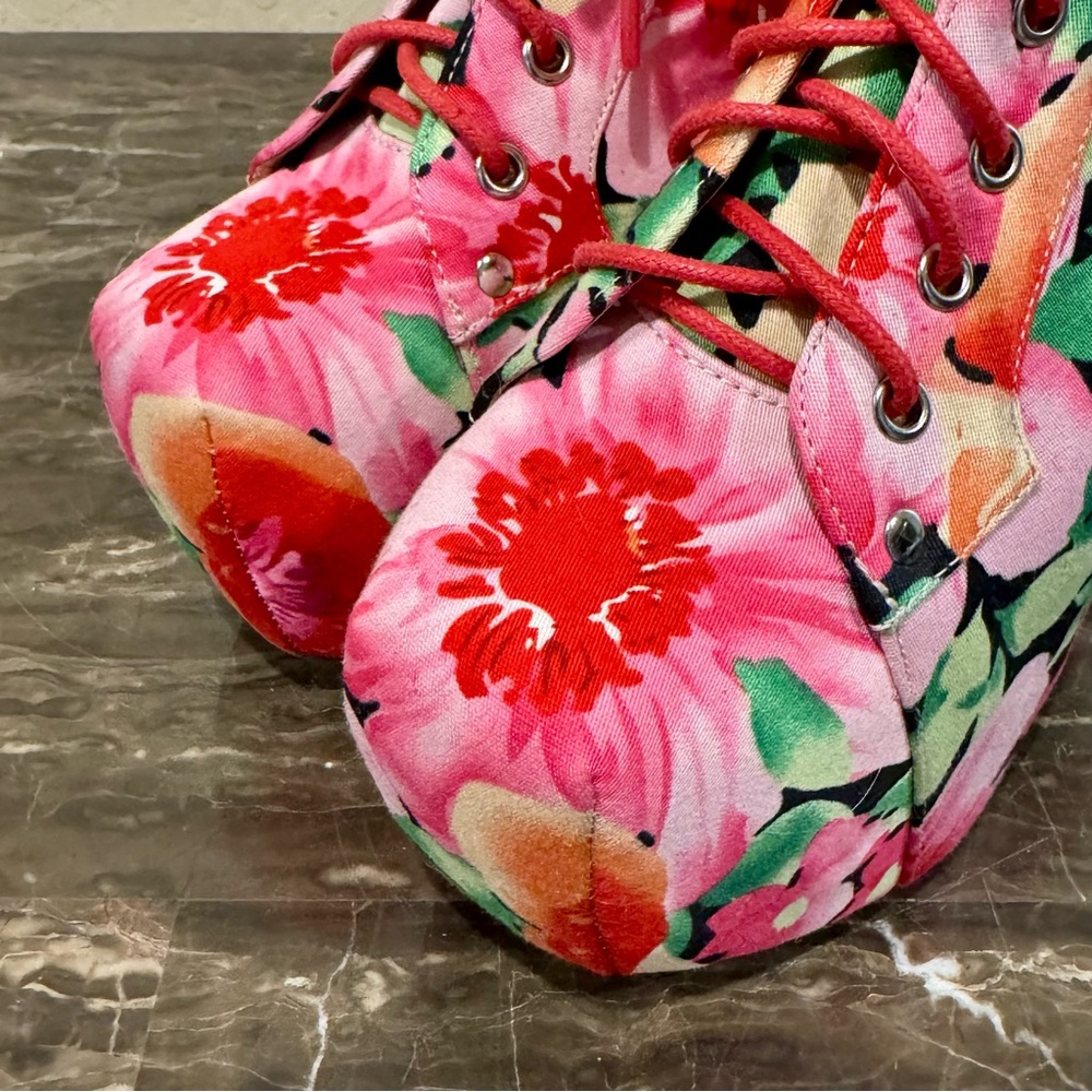 Jeffrey Campbell Lita Flower Platform Booties - Picture 5 of 13